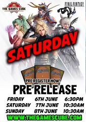 Saturday Final Fantasy Magic Pre Release - Save your spot for $5